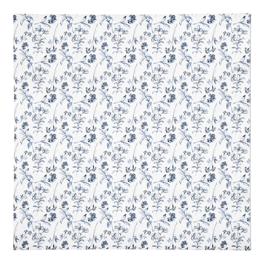 Floral Pattern 10" x 10" Cotton Twill Napkin